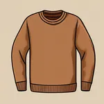 medium brown sweater image